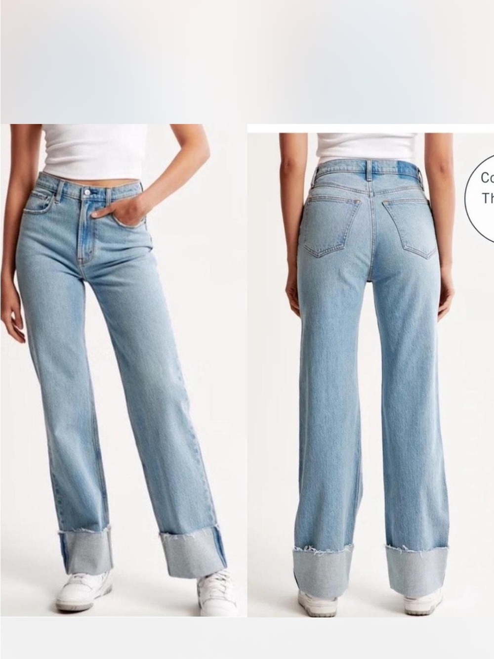 Abercrombie & Fitch The 90s Relaxed High Rise Jeans Curve Love